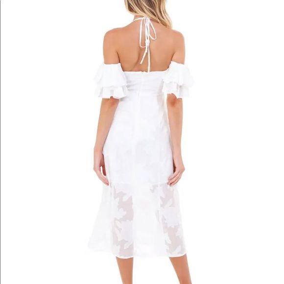 Wayf Casper Midi Dress in Ivory NWT - Picture 2 of 13